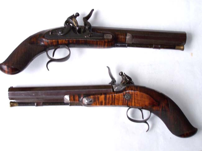 An Exceptionally fine pair of English Flintlock Duelling Pistols by William Smith of London circa 1806-1816. — image 2